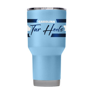 North Carolina 30oz Blue Script Tumbler