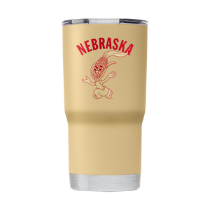 Nebraska College Vault 20oz Gold Tumbler