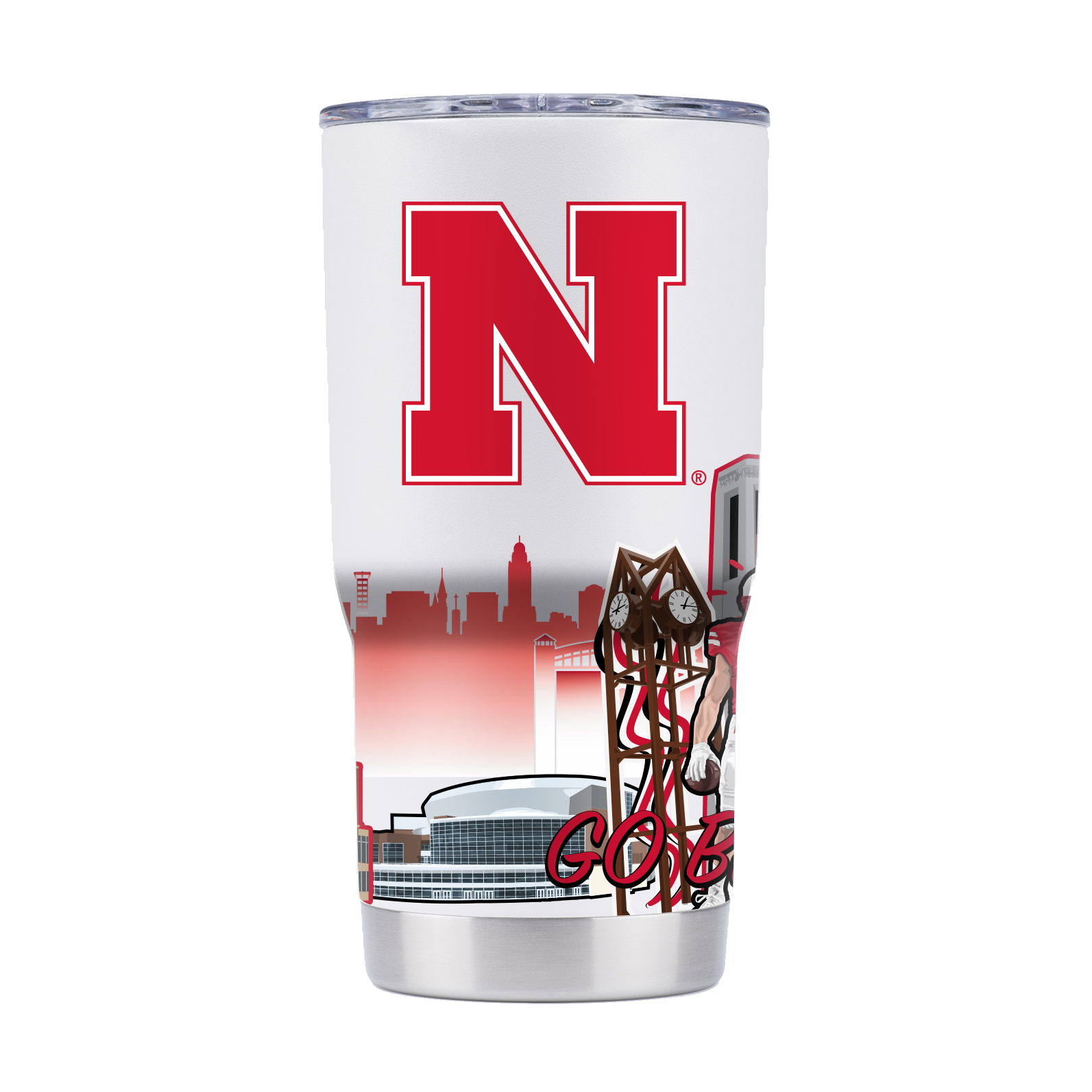 Nebraska 20oz Campus Icons Tumbler