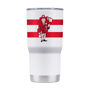 Nebraska College Vault 20oz White Tumbler