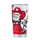 Nebraska College Vault Splatter 20oz Tumbler
