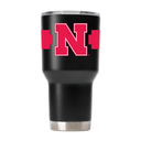 Nebraska 30oz Black Tumbler