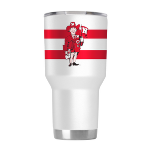 Nebraska College Vault 30oz White Tumbler