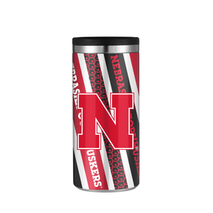 Nebraska Stainless Steel Skinny Can Koozie