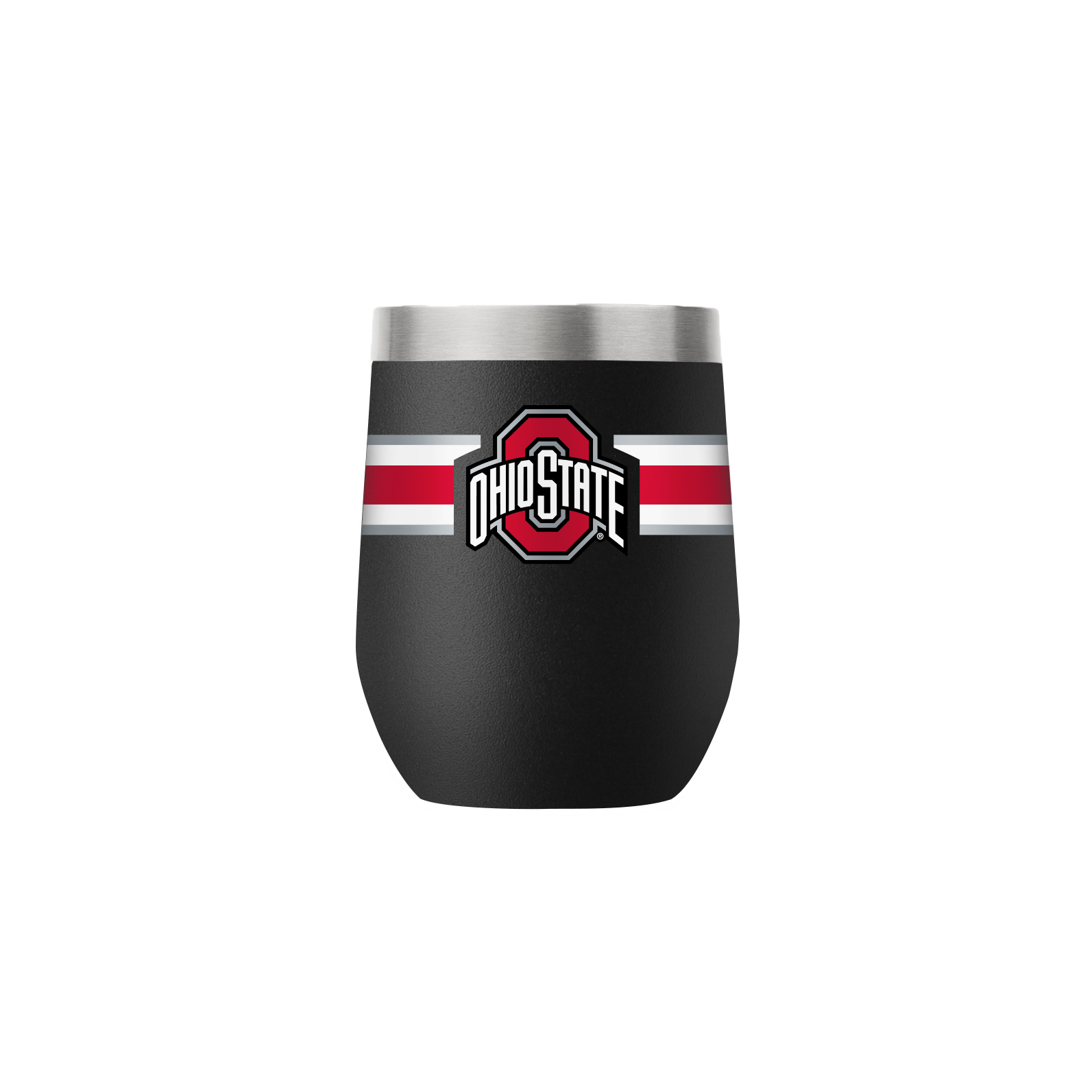 Ohio State 12oz Black Stemless Tumbler