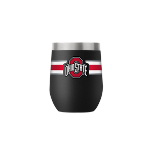 Ohio State 12oz Black Stemless Tumbler