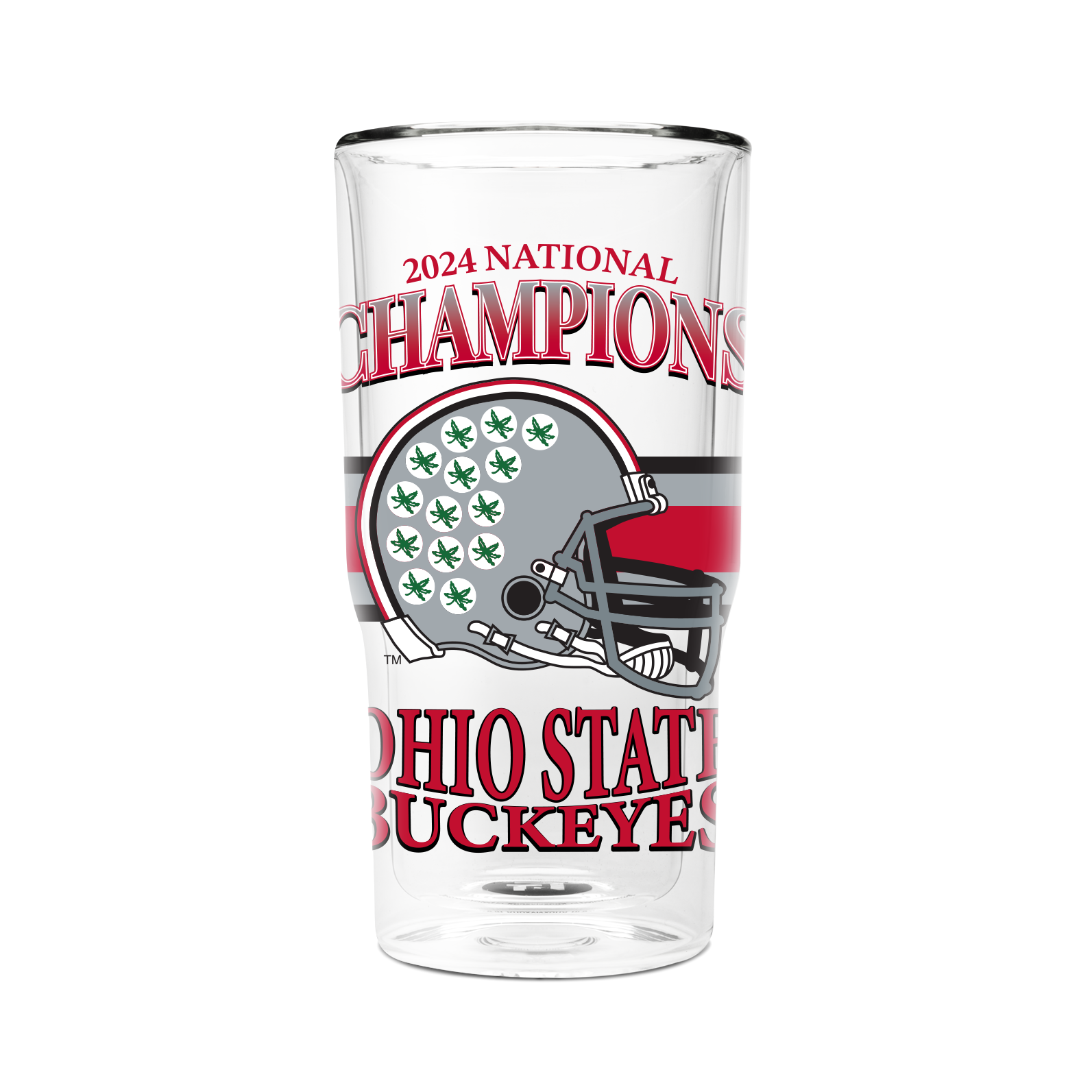 Ohio State 2024 National Champs 16oz Glass Pint Two-Pack