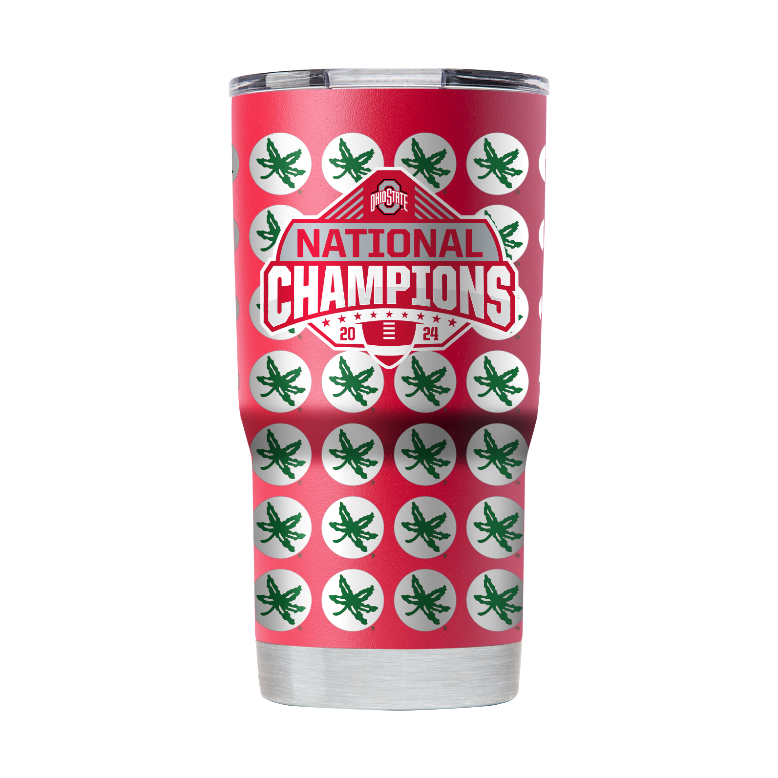 Ohio State 2024 National Champs 20oz Full Red Tumbler