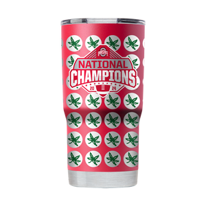 Ohio State 2024 National Champs 20oz Full Red Tumbler