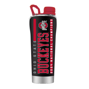 Ohio State 2024 National Champs Black Stainless Steel Shaker