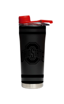 Ohio State Matte Black Stainless Steel Shaker Bottle