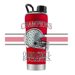 Ohio State 2024 National Champs Red Stainless Steel Shaker