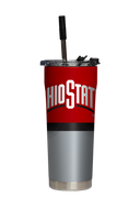 Ohio State "Buckeyes" Red Straw Tumbler
