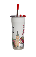 Ohio State Straw Tumbler Campus Icons