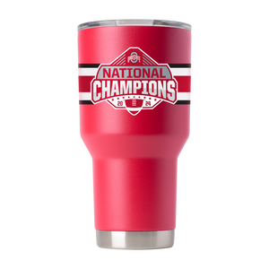 Ohio State 2024 National Champs 30oz Red Tumbler