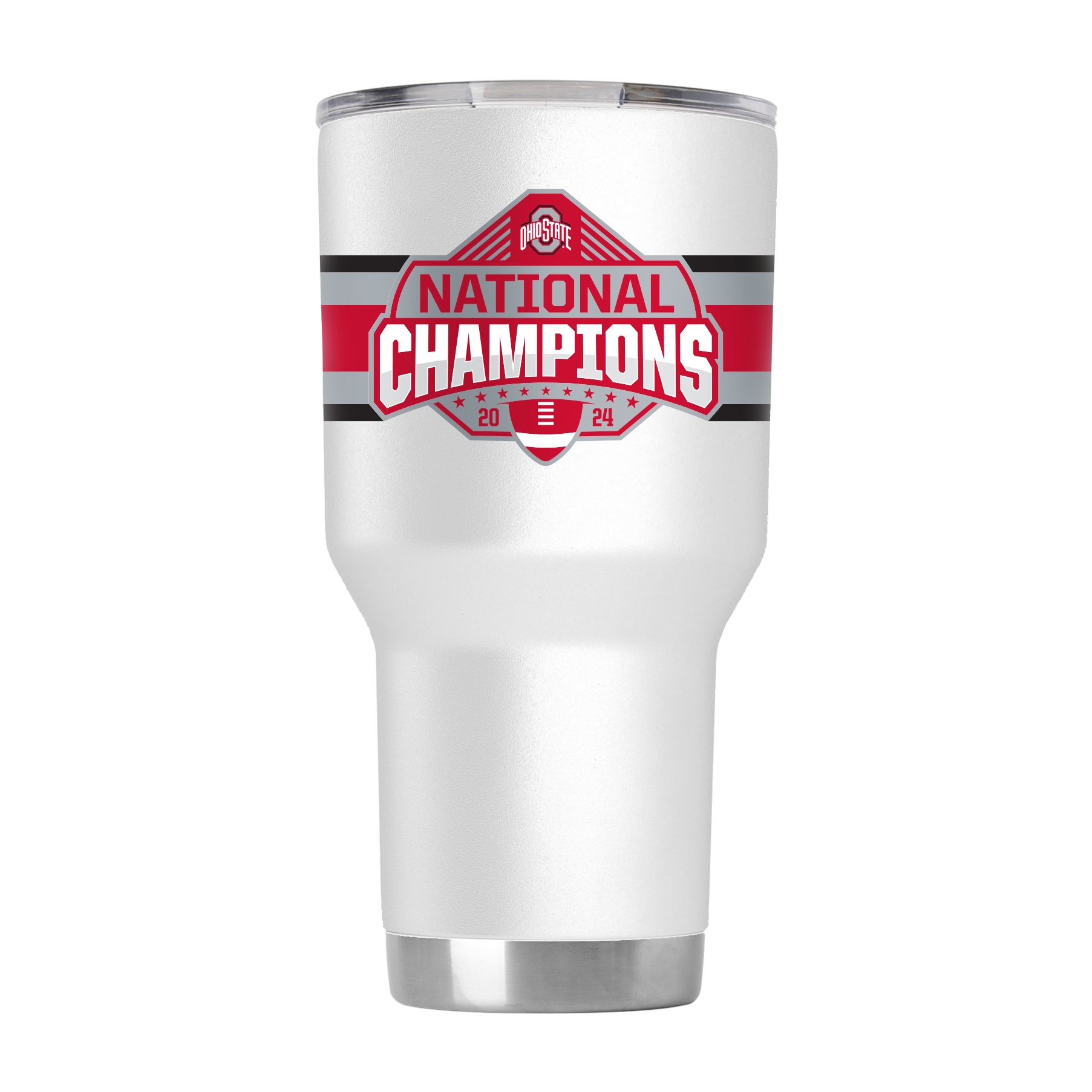 Ohio State 2024 National Champs 30oz White Tumbler