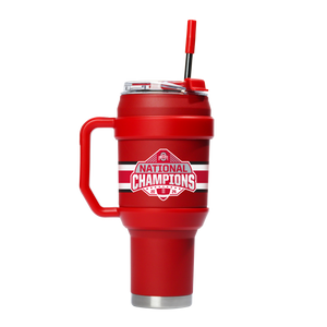 Ohio State 2024 National Champs 40oz Red Stainless Steel Tumbler