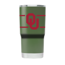 Oklahoma 20oz Army Green Tumbler