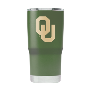 Oklahoma 20oz Olive Green Tumbler - American Flag