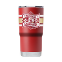 Oklahoma Baseball National Champs 20oz Tumbler with team logo and vibrant design, made by gametimesidekicks.