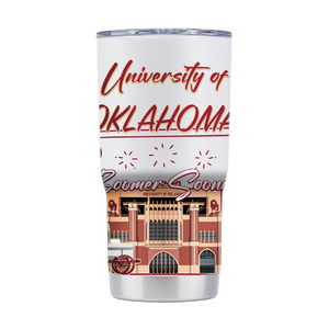 Oklahoma 20oz Campus Icons Tumbler