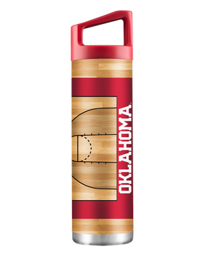 Oklahoma 22oz Basketball Court Bottle