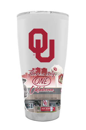 Oklahoma 30oz Campus Icons Tumbler