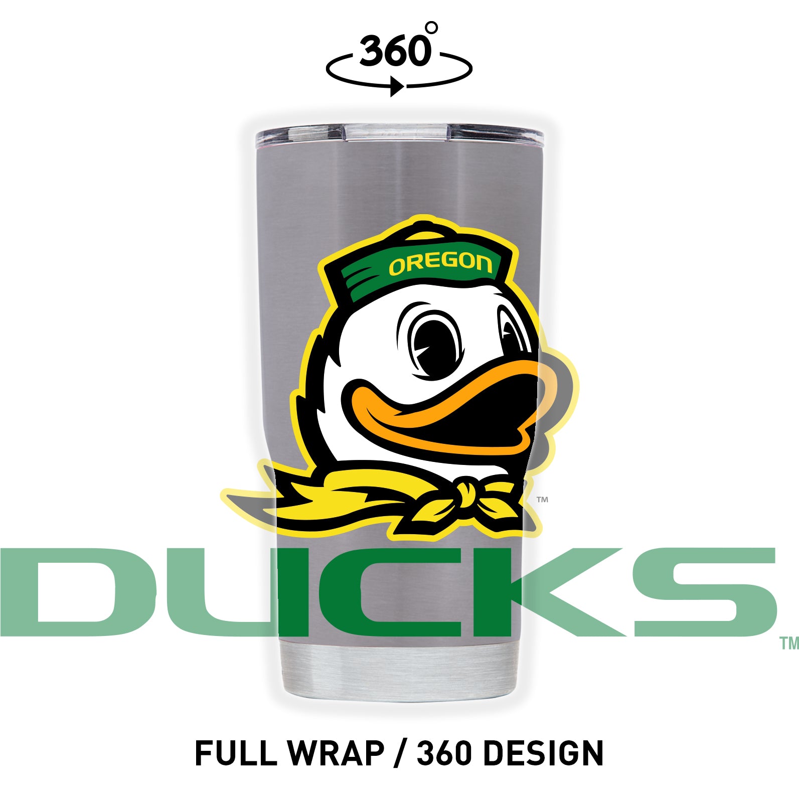 Oregon 20oz Stainless Steel Tumbler - Full Wrap