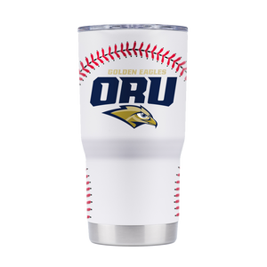 Oral Roberts 20oz White Baseball Tumbler