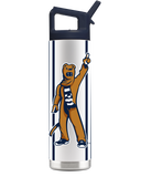 Penn State 22oz mascot bottle with white lid, featuring the Penn State logo and mascot design, by gametimesidekicks.