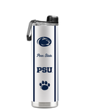 Penn State 22oz mascot water bottle by gametimesidekicks, featuring the Nittany Lion mascot on a clear 22oz plastic bottle.