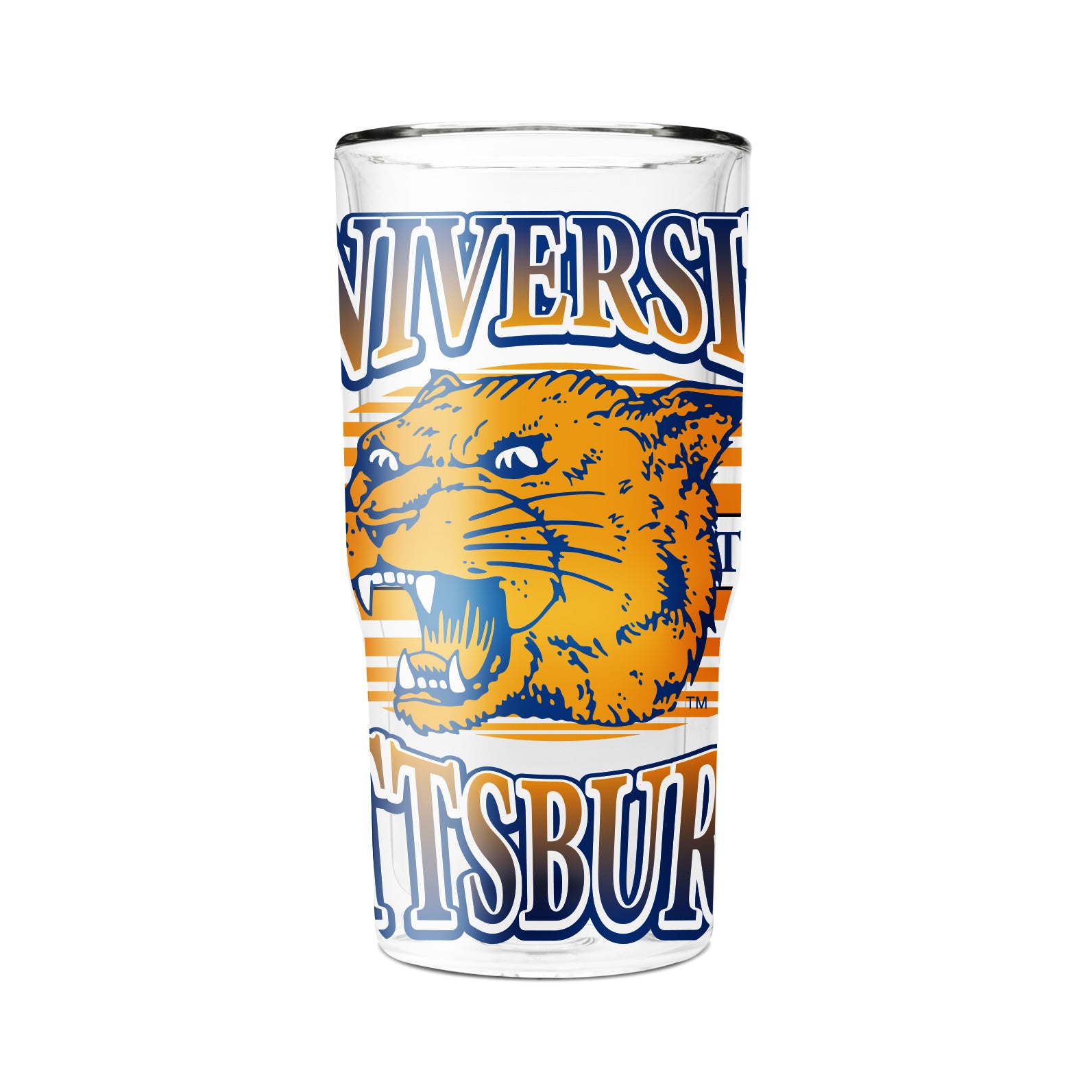 Pittsburgh 16oz College Vault 2-Pack Glass Tumblers