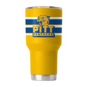 Pittsburgh College Vault 30oz Yellow Tumbler