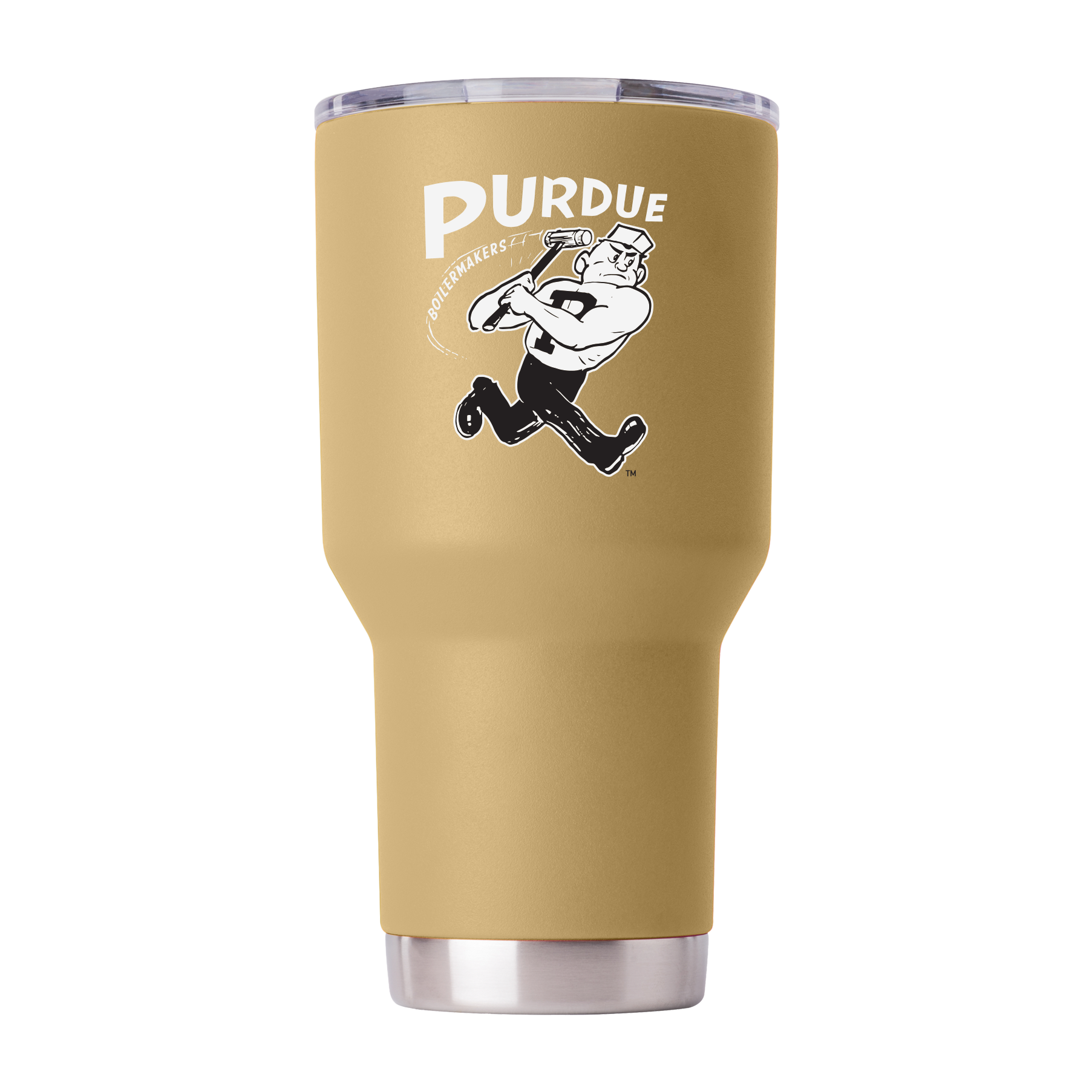 Purdue College Vault 30oz Gold Tumbler