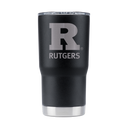 Rutgers 20oz Laser Etched Tumbler Black