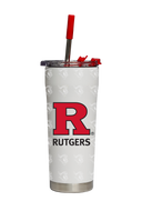 Rutgers Straw Tumbler ProGloss White