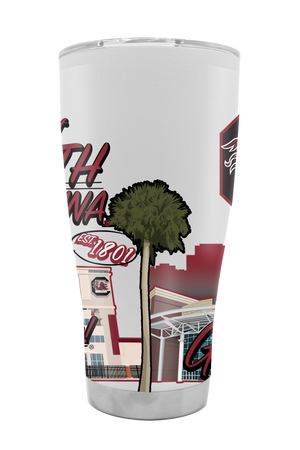 South Carolina 30oz Campus Icons Tumbler