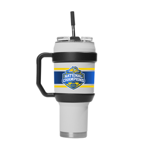 South Dakota State 2023 National Champs 40oz Stainless Steel Tumbler - White