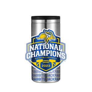 South Dakota State 2023 National Champs Stainless Steel Skinny Can Koozie