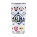 SEC Baseball 20oz White Tumbler