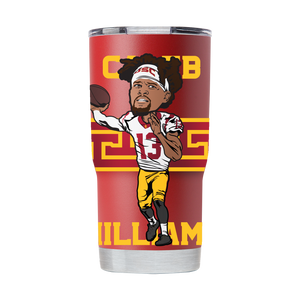 Caleb Williams NFLPA 20oz Crimson Tumbler