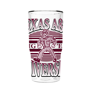 Texas A&M College Vault 16oz 2-Pack Glass Tumblers