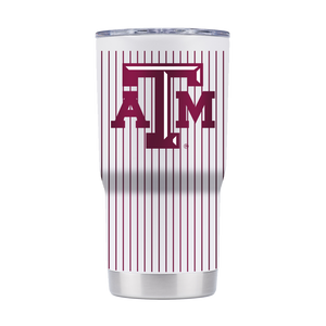 Texas A&M 20oz Pinstripe Baseball Tumbler