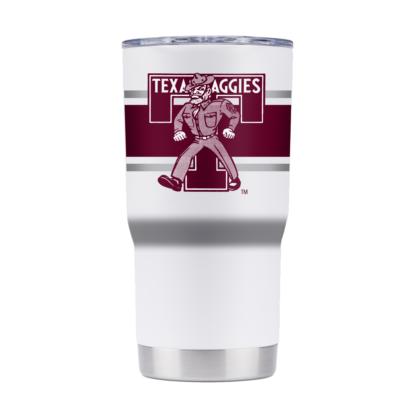 Texas A&M College Vault 20oz White Tumbler