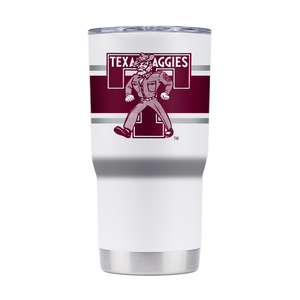 Texas A&M College Vault 20oz White Tumbler