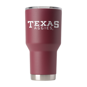 Texas A&M College Vault 30oz Maroon Tumbler