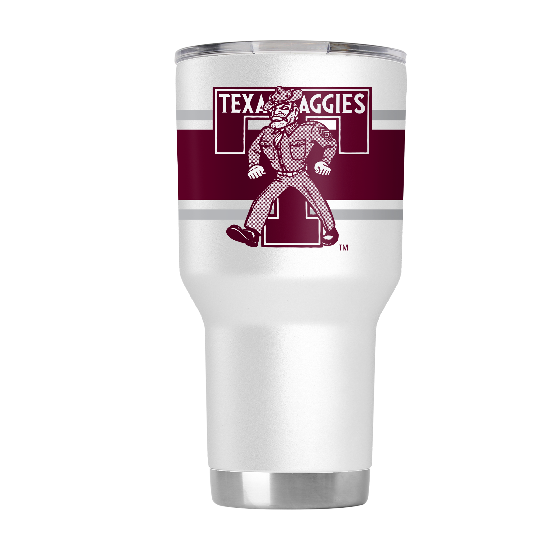 Texas A&M College Vault 30oz White Tumbler