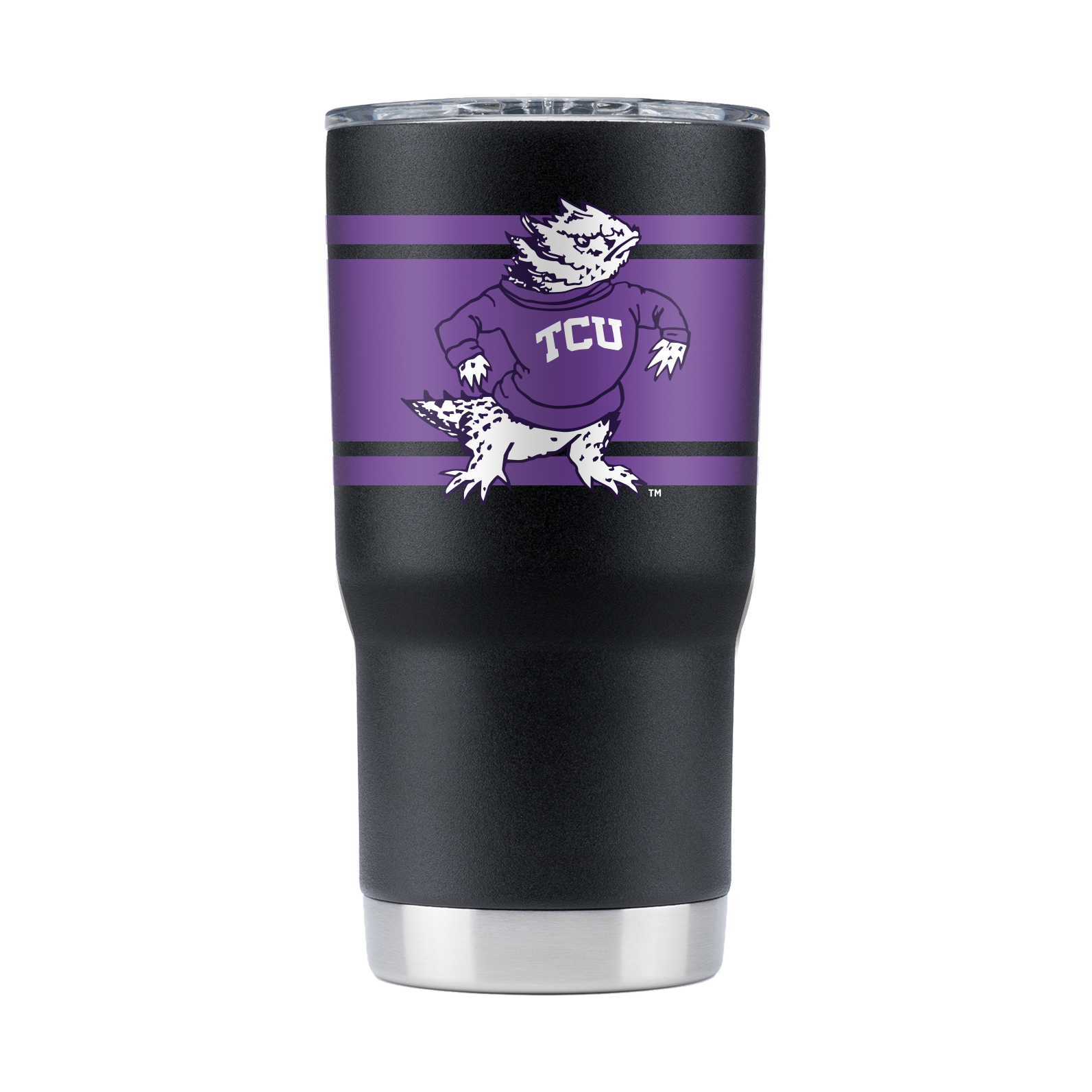 TCU College Vault 20oz Black Tumbler