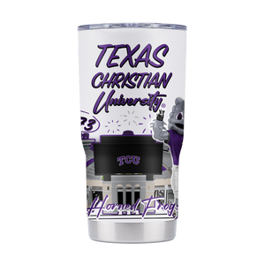 TCU 20oz Campus Icons Tumbler