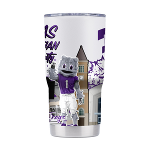 TCU 20oz Campus Icons Tumbler